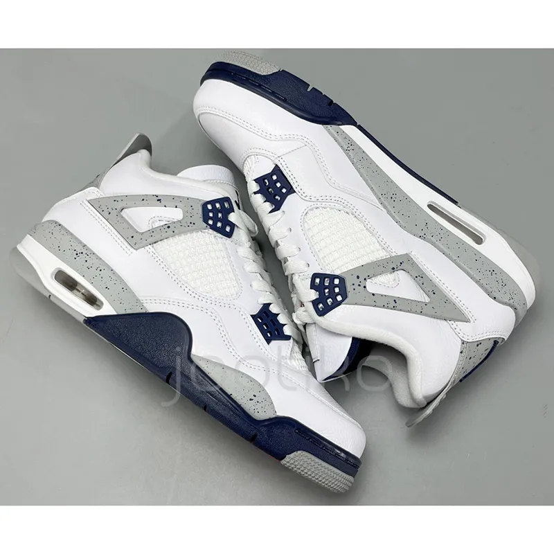 نایک جردن 4 رترو میدنایت نیوی Jordan 4 Retro Midnight Navy - تصویر 4