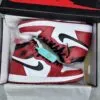 کفش نایک ایر جردن وان ساقدار سفید قرمز Nike Air Jordan 1 High White Red - تصویر 3