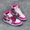 کفش نایک ایر جردن وان ساقدار صورتی شاد Nike Air Jordan 1 High Happy Pink کفش نایک ایر جردن وان ساقدار صورتی شاد Nike Air Jordan 1 High Happy Pink