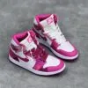 کفش نایک ایر جردن وان ساقدار صورتی شاد Nike Air Jordan 1 High Happy Pink - تصویر 3