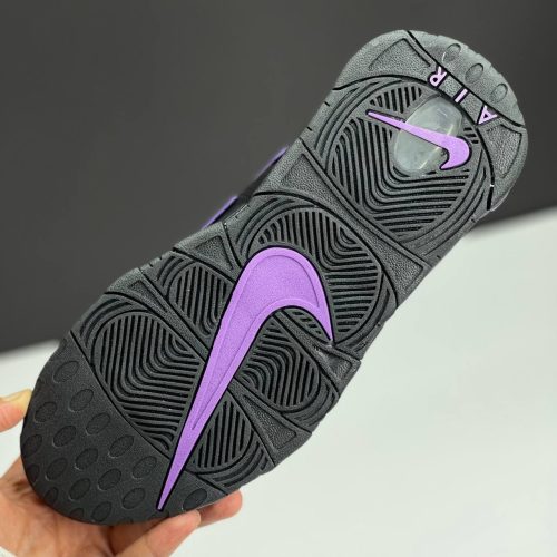 کفش نایک ایر مور آپتمپو مشکی بنفش Nike Air More Uptempo Black Purple