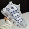 کفش نایک ایر مور آپتمپو طوسی آبی Nike Air More Uptempo Grey Blue کفش نایک ایر مور آپتمپو طوسی آبی Nike Air More Uptempo Grey Blue