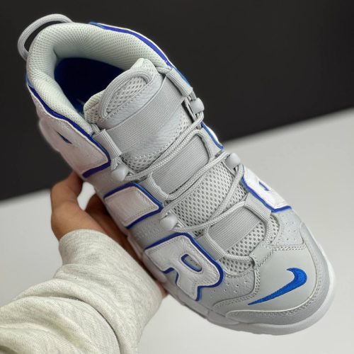 کفش نایک ایر مور آپتمپو طوسی آبی Nike Air More Uptempo Grey Blue کفش نایک ایر مور آپتمپو طوسی آبی Nike Air More Uptempo Grey Blue