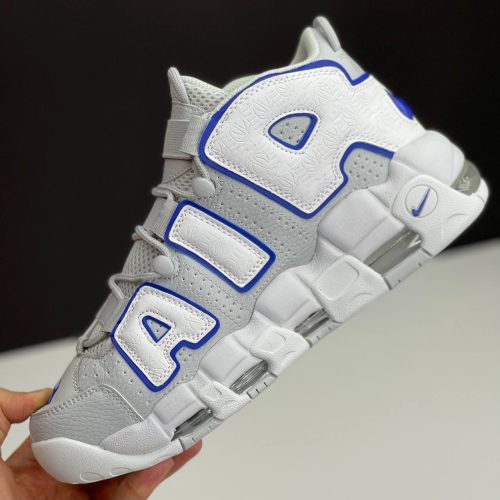 کفش نایک ایر مور آپتمپو طوسی آبی Nike Air More Uptempo Grey Blue کفش نایک ایر مور آپتمپو طوسی آبی Nike Air More Uptempo Grey Blue