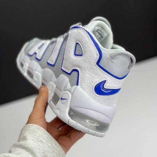 کفش نایک ایر مور آپتمپو طوسی آبی Nike Air More Uptempo Grey Blue کفش نایک ایر مور آپتمپو طوسی آبی Nike Air More Uptempo Grey Blue