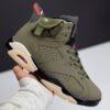 کفش نایک ایر جردن ۶ تراویس اسکات الیو  Nike Air Jordan 6 Travis Scott Olive