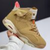 کفش نایک ایر جردن 6 تراویس اسکات بریتیش خاکی  Nike Air Jordan 6 Travis Scott British Khaki