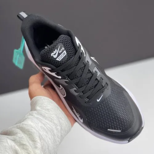 کفش نایک ایر زوم وینفلو V2 مشکی سفید Nike Air Zoom Winflo V2 Black White کفش نایک ایر زوم وینفلو V2 مشکی سفید Nike Air Zoom Winflo V2 Black White - تصویر 4