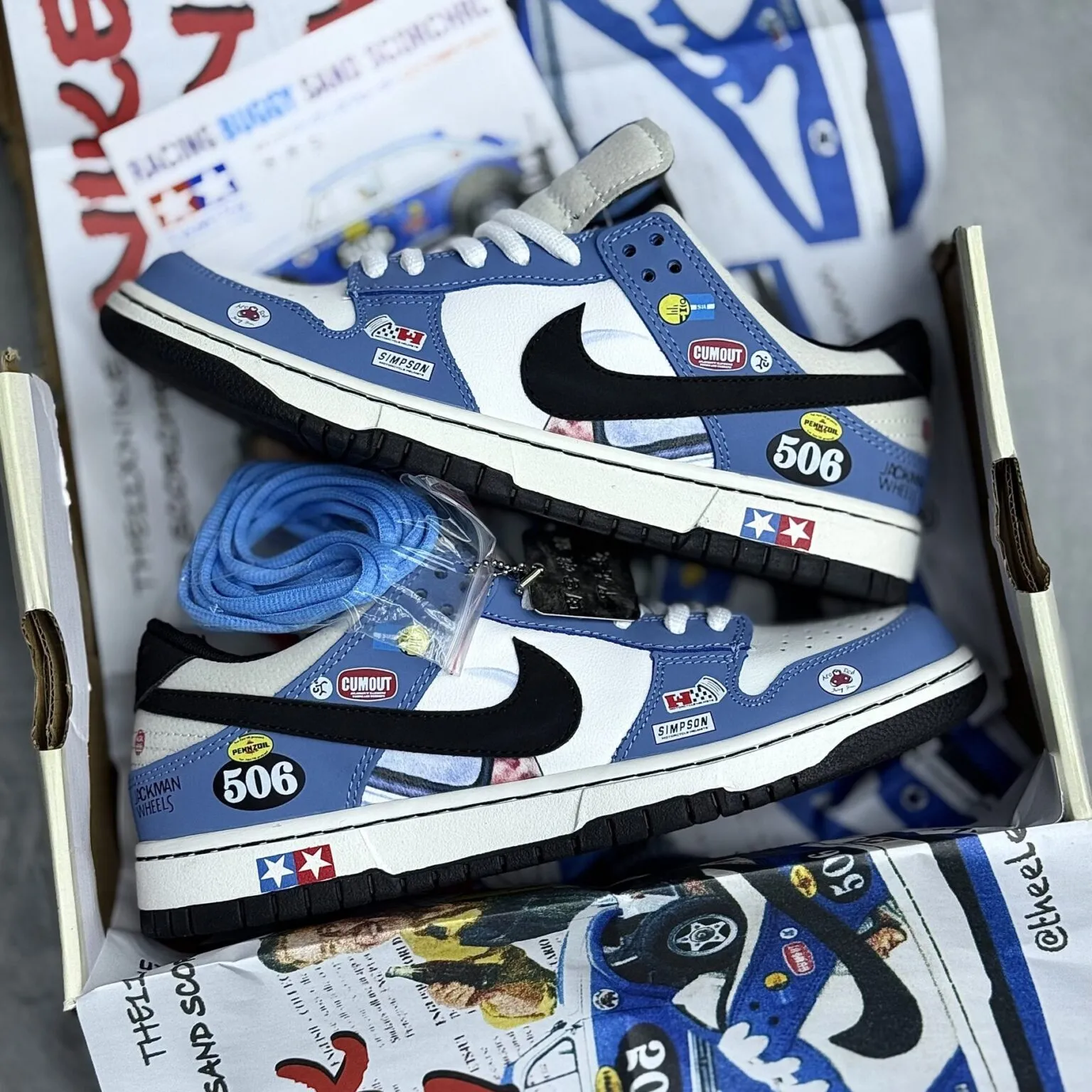 کفش نایک اس بی دانک لو ماشینی Nike SB Dunk Low Racing Edition کفش نایک اس بی دانک لو ماشینی Nike SB Dunk Low Racing Edition - تصویر 2