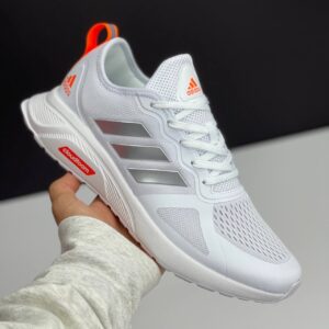آدیداس کلودفوم سفید نارنجی Adidas Cloudfoam White Orange آدیداس کلودفوم سفید نارنجی Adidas Cloudfoam White Orange