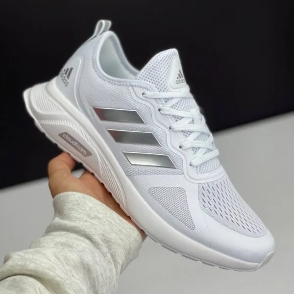 آدیداس کلودفوم سفید نقرهای Adidas Cloudfoam White Silver آدیداس کلودفوم سفید نقرهای Adidas Cloudfoam White Silver