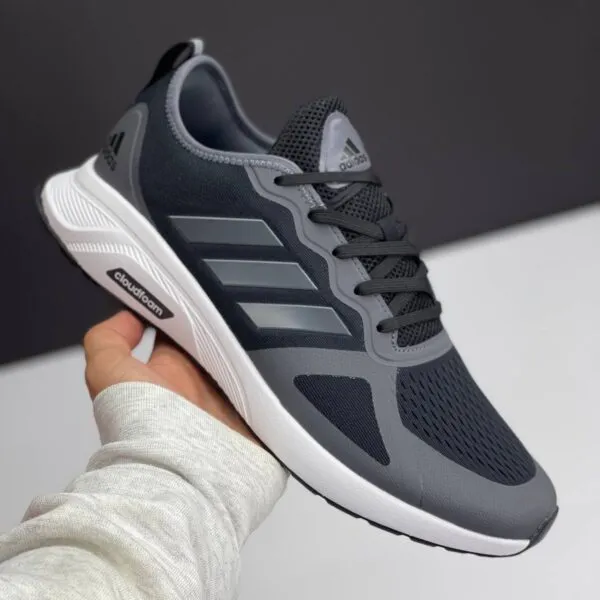 آدیداس کلودفوم مشکی طوسی Adidas Cloudfoam Black Grey آدیداس کلودفوم مشکی طوسی Adidas Cloudfoam Black Grey
