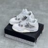 کفش نایک ایر جردن 4 رترو طوسی نقره ای Nike Air Jordan 4 Retro Grey Silver