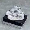 کفش نایک ایر جردن 4 رترو طوسی نقره ای Nike Air Jordan 4 Retro Grey Silver کفش نایک ایر جردن 4 رترو طوسی نقره ای Nike Air Jordan 4 Retro Grey Silver
