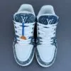 کفش لویی ویتون ترینر سوپر مستر سفید آبی Louis Vuitton Trainer Super Master White Blue کفش لویی ویتون ترینر سوپر مستر سفید آبی Louis Vuitton Trainer Super Master White Blue - تصویر 5