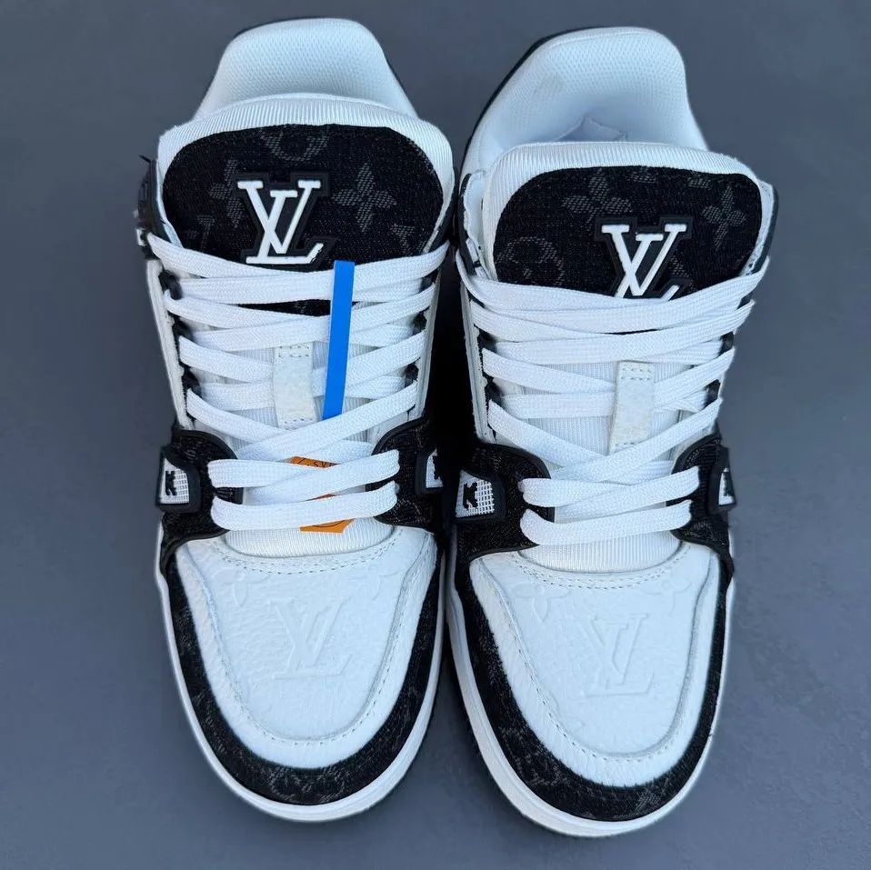 کفش لویی ویتون سوپر مستر مشکی سفید Louis Vuitton Super Master Black White - تصویر 3