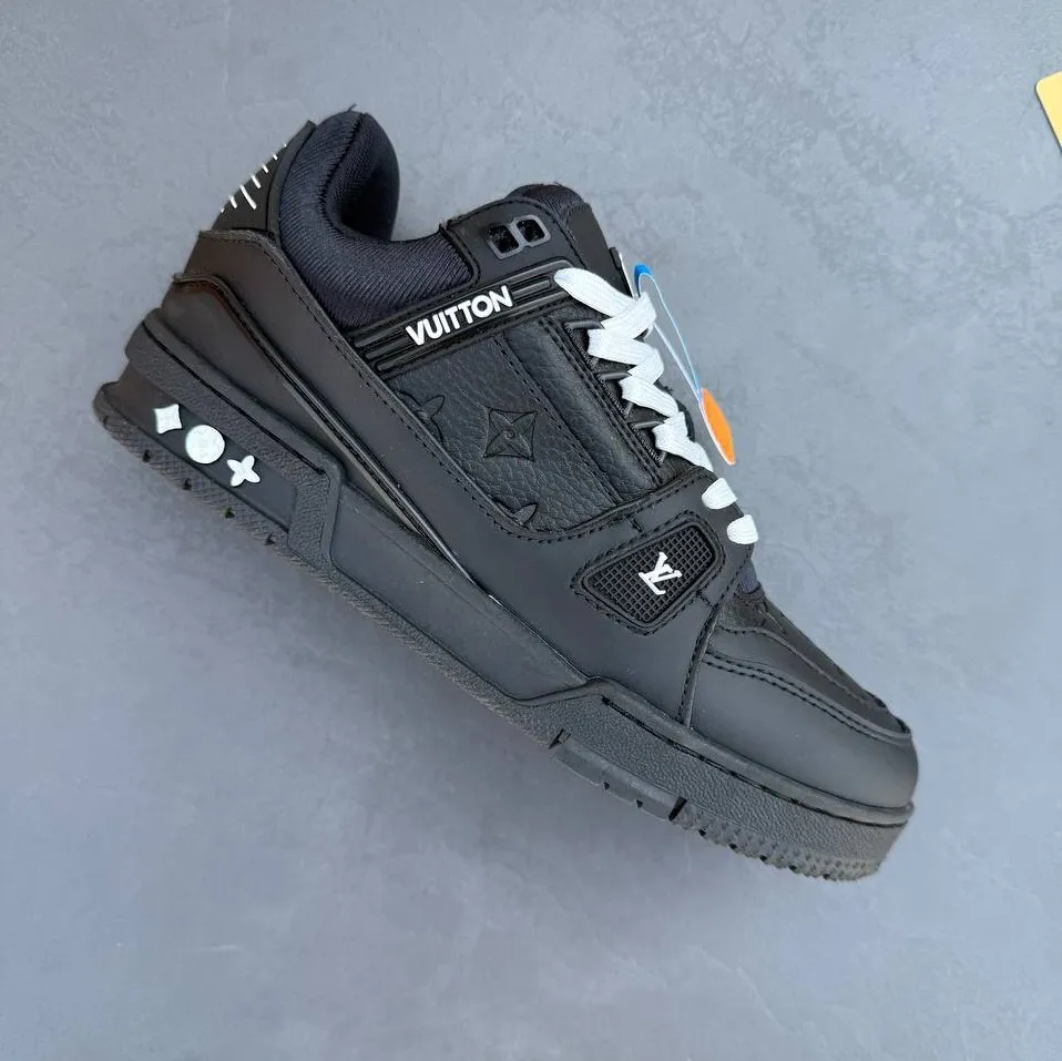 کفش لویی ویتون ترینر سوپر مستر تمام مشکی Louis Vuitton Trainer Super Master Triple Black کفش لویی ویتون ترینر سوپر مستر تمام مشکی Louis Vuitton Trainer Super Master Triple Black - تصویر 5