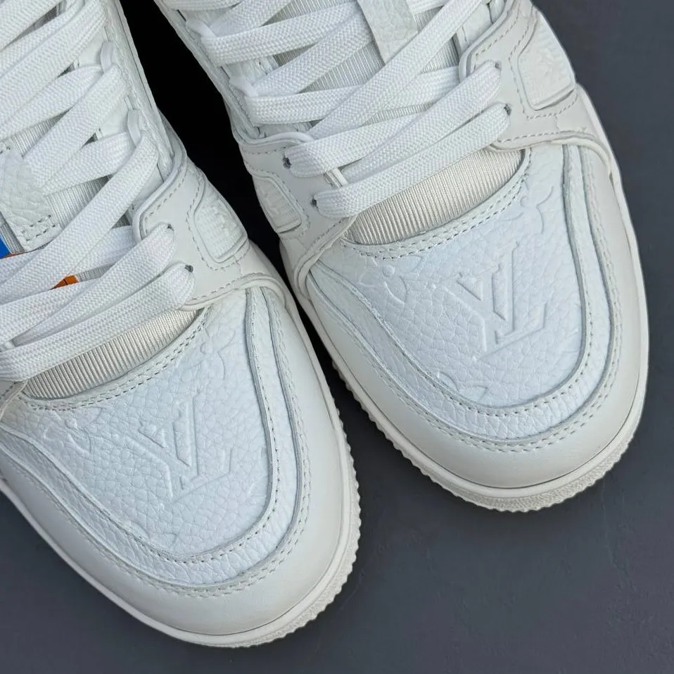کفش لویی ویتون ترینر سوپر مستر تمام سفید Louis Vuitton Trainer Super Master Triple White - تصویر 5