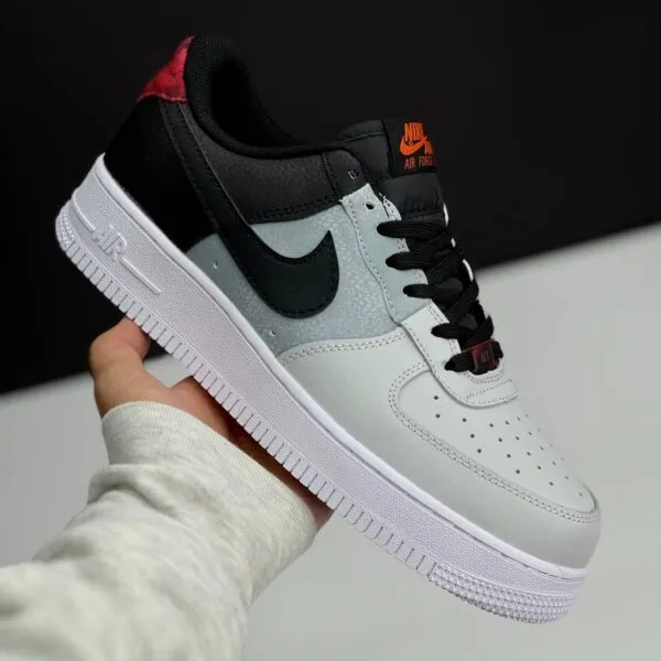 نایک ایر فورس وان مشکی طوسی Nike Air Force 1 Black Grey نایک ایر فورس وان مشکی طوسی Nike Air Force 1 Black Grey