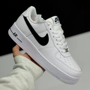 نایک ایر فورس وان سفید مشکی Nike Air Force 1 White Black نایک ایر فورس وان سفید مشکی Nike Air Force 1 White Black
