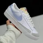 کفش نایک بلیزر لو سفید آبی Nike Blazer Low White Blue