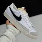 کفش نایک بلیزر لو سفید مشکی Nike Blazer Low White Black