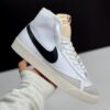 کفش نایک بلیزر ساقدار سفید مشکی Nike Blazer Mid White Black کفش نایک بلیزر ساقدار سفید مشکی Nike Blazer Mid White Black