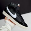 کفش نایک بلیزر ساقدار مشکی سفید Nike Blazer Mid Black White کفش نایک بلیزر ساقدار مشکی سفید Nike Blazer Mid Black White