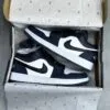 کفش نایک ایر جردن وان لو سفید سرمه ای Nike Air Jordan 1 Low White Navy - تصویر 2