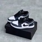 کفش نایک ایر جردن وان لو سفید سرمه ای Nike Air Jordan 1 Low White Navy