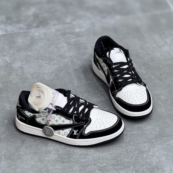 کفش نایک ایر جردن وان لو تراویس اسکات لویی ویتون Nike Air Jordan 1 Low Travis Scott Louis Vuitton