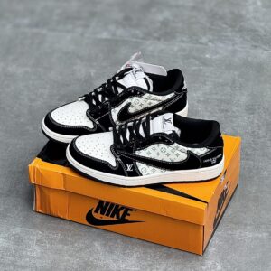 کفش نایک ایر جردن وان لو تراویس اسکات لویی ویتون Nike Air Jordan 1 Low Travis Scott Louis Vuitton