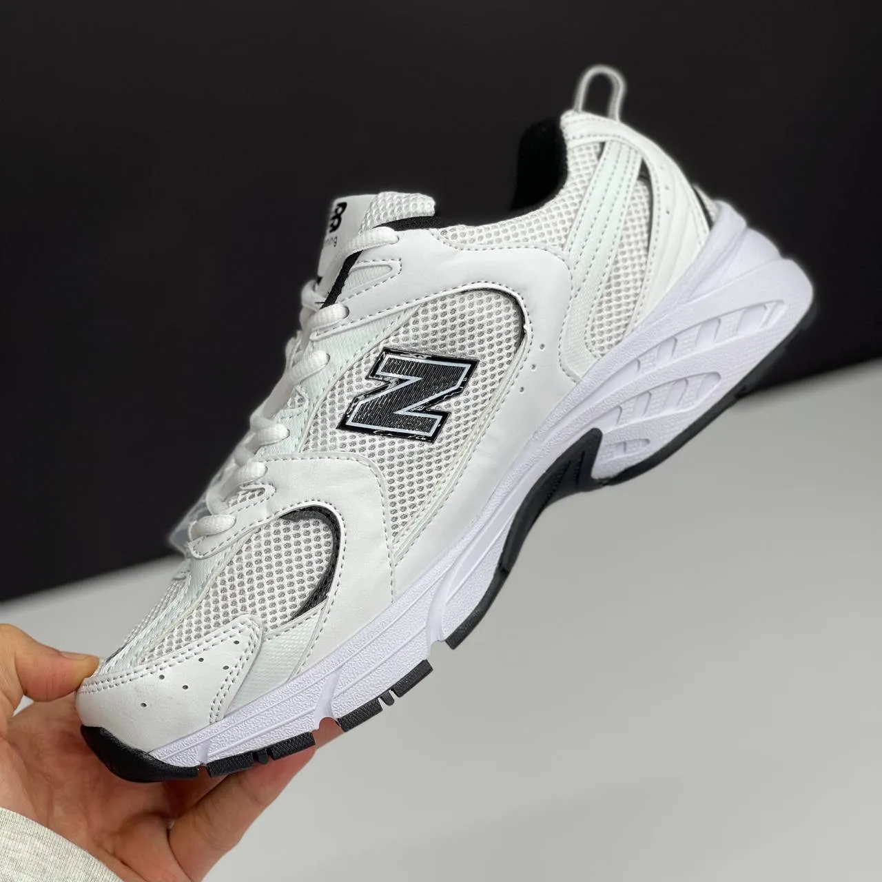 نیو بالانس 530 سفید مشکی New Balance 530 White Black - تصویر 2