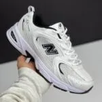 نیو بالانس 530 سفید مشکی  New Balance 530 White Black