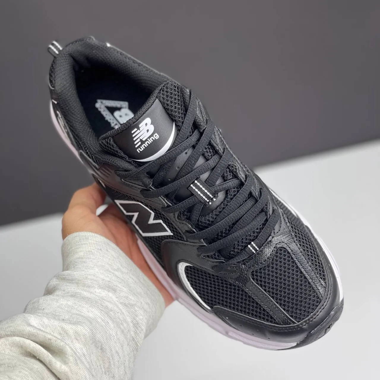 نیو بالانس 530 مشکی سفید New Balance 530 Black White - تصویر 4