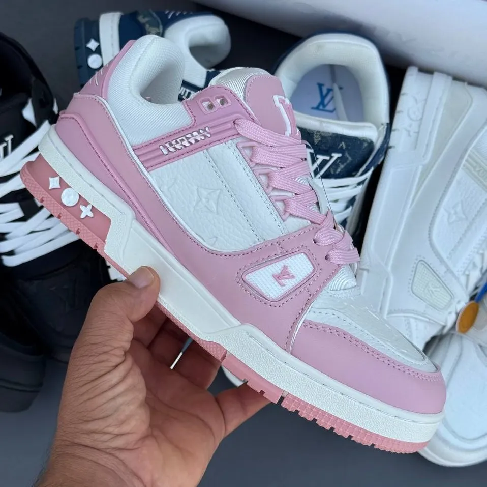 کفش لویی ویتون سوپر مستر صورتی Louis Vuitton Super Master Pink - تصویر 2