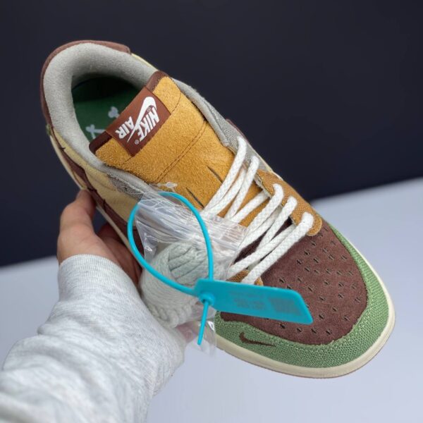 کفش نایک ایر جردن ۱ لو وودو قهوه‌ای  Nike Air Jordan 1 Low Voodoo Brown