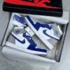 کفش نایک ایر جردن وان ساقدار آبی طوسی Nike Air Jordan 1 High Blue Grey - تصویر 2