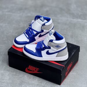 کفش نایک ایر جردن وان ساقدار آبی طوسی Nike Air Jordan 1 High Blue Grey