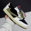 کفش نایک ایر جردن ۱ لو تراویس اسکات الیو Nike Air Jordan 1 Low Travis Scott Olive