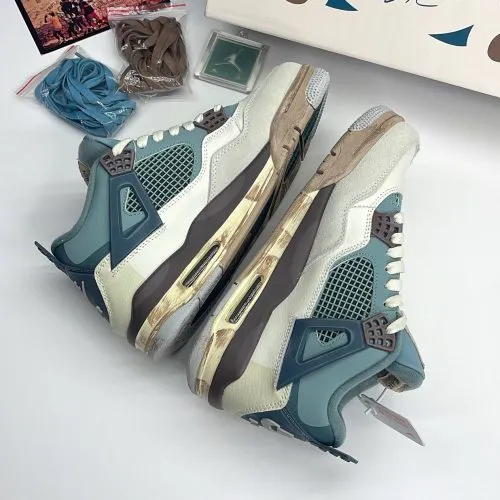 کفش نایک ایر جردن فور رترو اسنورلکس کاستوم ( مسترکوالتی ) Jordan 4 Retro Snorlax Custom - تصویر 6