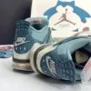 کفش نایک ایر جردن فور رترو اسنورلکس کاستوم ( مسترکوالتی ) Jordan 4 Retro Snorlax Custom - تصویر 4