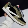 کفش نایک ایر جردن وان لو تراویس اسکات بلک الیو  Nike Air Jordan 1 Low Travis Scott Black Olive