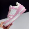 لویی ویتون ترینر سفید صورتی Louis Vuitton Trainer White Pink لویی ویتون ترینر سفید صورتی Louis Vuitton Trainer White Pink