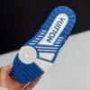 لویی ویتون ترینر سفید آبی Louis Vuitton Trainer White Blue - تصویر 4