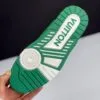 لویی ویتون ترینر سفید سبز Louis Vuitton Trainer White Green - تصویر 4