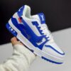 کفش لویی ویتون نایک سفید آبی Louis Vuitton x Nike White Blue کفش لویی ویتون نایک سفید آبی Louis Vuitton x Nike White Blue