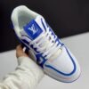 کفش لویی ویتون نایک سفید آبی Louis Vuitton x Nike White Blue کفش لویی ویتون نایک سفید آبی Louis Vuitton x Nike White Blue