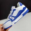 کفش لویی ویتون نایک سفید آبی Louis Vuitton x Nike White Blue کفش لویی ویتون نایک سفید آبی Louis Vuitton x Nike White Blue