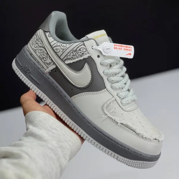 نایک ایر فورس وان بیگ بنگ طوسی Nike Air Force 1 Big Bang Grey نایک ایر فورس وان بیگ بنگ طوسی Nike Air Force 1 Big Bang Grey